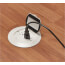 1-Gang Round Non-Metallic Adjustable Floor Box w/ Single Flip Lid (White)