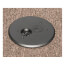 1-Gang Round Non-Metallic Adjustable Floor Box w/ Two Threaded Plugs for New Floors (Black)