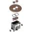 Adjustable Non-Metallic Round Floor Box for New Floors (Brown)