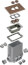 Non-Metallic Floor Box w/ 2 Threaded Plugs for New Concrete Pours (Brown)