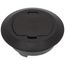 6" Round Non-Metallic Floor Box Cover Kit w/ Flip Lid for New Concrete (Brown)