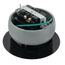 InBox Non-Metallic Floor Box Cover Kit w/ Low-Voltage Divider (Black)