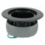 InBox Non-Metallic Floor Box Cover Kit w/ Low-Voltage Divider (Black)