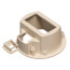 InBox Non-Metallic Floor Box Cover Kit w/ Low-Voltage Divider (Light Almond)