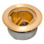 InBox Metallic Floor Box Cover Kit w/ Low-Voltage Divider (Brass)