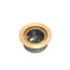 InBox Metallic Recessed Floor Box Cover Kit w/ Low Voltage Divider (Brass)