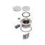 InBox Metallic Recessed Floor Box Cover Kit w/ Low Voltage Divider (Nickel-Plated Brass)