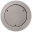 InBox Metallic Recessed Floor Box Cover Kit w/ Low Voltage Divider (Nickel-Plated Brass)