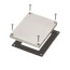 1-Gang Recessed Floor Box Cover Kit for New Concrete (Nickel-Plated Zinc)