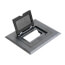 1-Gang Non-Metallic Floor Box Cover Frame Kit (Black)