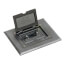 1-Gang Non-Metallic Floor Box Cover Frame Kit (Black)