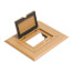 1-Gang Non-Metallic Floor Box Cover Frame Kit (Caramel)