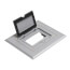 1-Gang Non-Metallic Floor Box Cover Frame Kit (Gray)