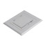 1-Gang Non-Metallic Floor Box Cover Frame Kit (Gray)