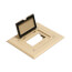 1-Gang Non-Metallic Floor Box Cover Frame Kit (Light Almond)