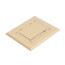 1-Gang Non-Metallic Floor Box Cover Frame Kit (Light Almond)