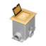 1-Gang Non-Metallic Floor Box Cover Frame Kit (Brass)