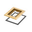 1-Gang Non-Metallic Floor Box Cover Frame Kit (Brass)