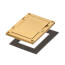 1-Gang Non-Metallic Floor Box Cover Frame Kit (Brass)