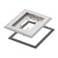 1-Gang Non-Metallic Floor Box Cover Frame Kit (Nickel)