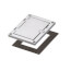 1-Gang Non-Metallic Floor Box Cover Frame Kit (Nickel)