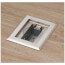 1-Gang Recessed Floor Box Cover Frame Kit for New Concrete (Nickel-Plated Zinc)