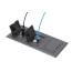 3-Gang Non-Metallic Floor Box Cover Frame Kit (Black)