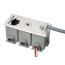 3-Gang Gasketed Floor Box Cover/Frame Kit w/ Furniture Feed Inserts (Nickel-Plated Zinc)