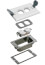 Trim Kit w/ 2 Flip Lids for New Concrete Floor Boxes (White)