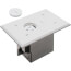 Non-Metallic Floor Box w/ Non-Metallic Cover for Existing Floors (White)