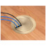 InBox Floor Box Kit w/ Recessed Wiring Device & Two Low Voltage Openings for Existing Floors (Antique Bronze-Plated)