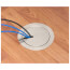 InBox Floor Box Kit w/ Recessed Wiring Device for Existing Floors (Nickel-Plated)