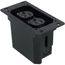 Non-Metallic Floor Box for Installed Floors (Black)
