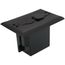 Non-Metallic Floor Box for Installed Floors w/ Two Flip Lids (Brown)