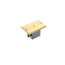Non-Metallic Floor Box w/ Metallic Cover for Existing Floors (Brass)