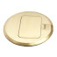Round Trapdoor Cover, Pre-Mounted Gasket (Brass)