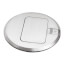 Round Trapdoor Cover, Pre-Mounted Gasket (Nickel-Plated)