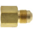 3/8" Flare x 3/8" FIP Brass Coupling Adapter