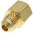 3/8" Flare x 3/8" FIP Brass Coupling Adapter