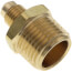 1/4" Flare x 1/2" MIP Brass Half Union
