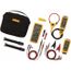 FC Series Wireless Multimeter Kit: 9 Piece, 1,000 Volt, Flex Jaw, FLK-3000FC-GM