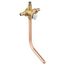 M-Pact Bulk Pack 4 Port Posi-Temp 1/2" Cold Expansion PEX w/ Pressure Balancing, 1/4 Turn Stops, FP62385PF