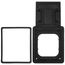 FloorPort Flanged Cover Assembly for Rectangular Floor Boxes (Black)