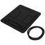 FloorPort Flanged Cover Assembly for Rectangular Floor Boxes (Black)