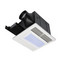 FQ Series Quiet Ceiling Mounted Exhaust Fans w/ Light, 4" Duct (80 CFM)