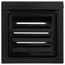 FreshVent 4" Galvalume Steel Fresh Air Intake Vent (Black)