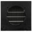 FreshVent 4" Galvalume Steel Fresh Air Intake Vent (Black)