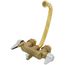 Two Handle Clamp On Laundry Faucet w/ Direct Sweat Connections, Threaded Hose Spout (Rough Brass), FTCG49531