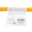 1/2" ID (5/8" OD) Yellow Coated Stainless Steel Gas Connector w/ 3/4" x 1/2" MIP Fittings (24" Length)