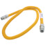 1/2" ID (5/8" OD) Yellow Coated Stainless Steel Gas Connector w/ 3/4" MIP Fittings (60" Length)